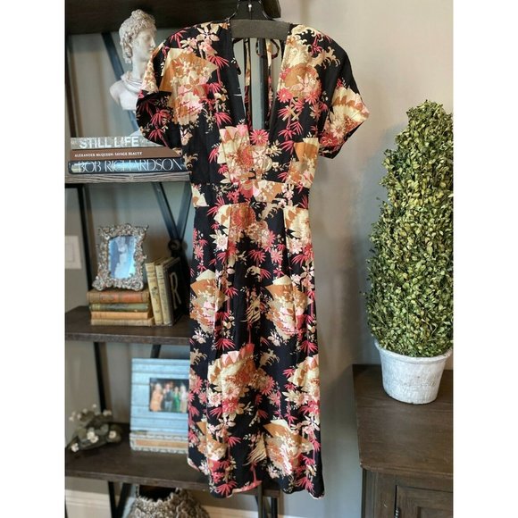 Current/Elliot The Retro Midi Dress Linen NEW - Picture 9 of 13